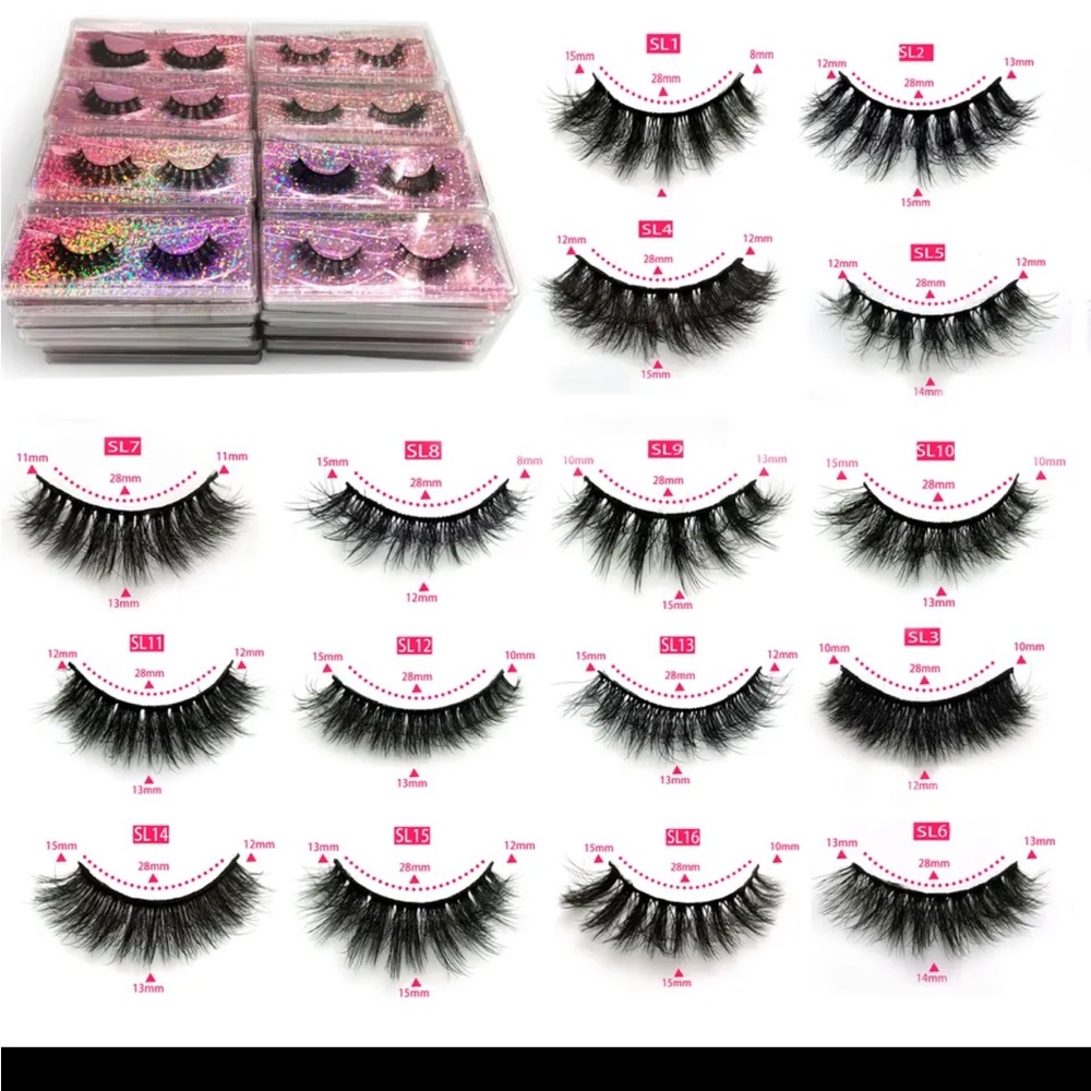 3D fluffy faux mink lashes